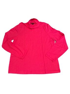 J.Crew Fuchsia Tissue Turtleneck LS T-Shirt Size XXL
